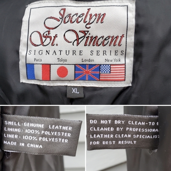 Vintage 90s y2k Vampire Black Leather Double Breasted Belted Trench Coat XL - Picture 5 of 6